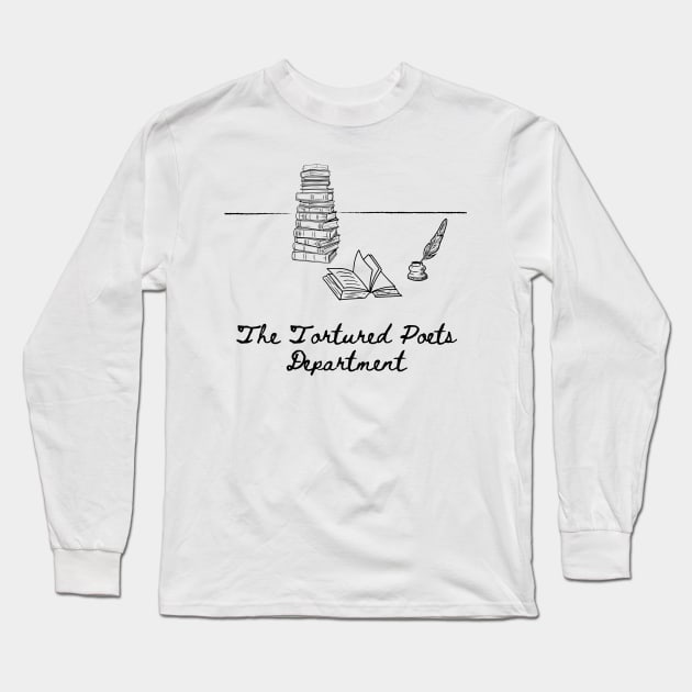 The Tortured Poets Department Design Long Sleeve T-Shirt by kuallidesigns